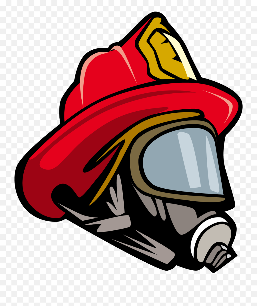 Helmet Bicycle Clip Art - Fireman Helmet And Mask Png,Firefighter Png