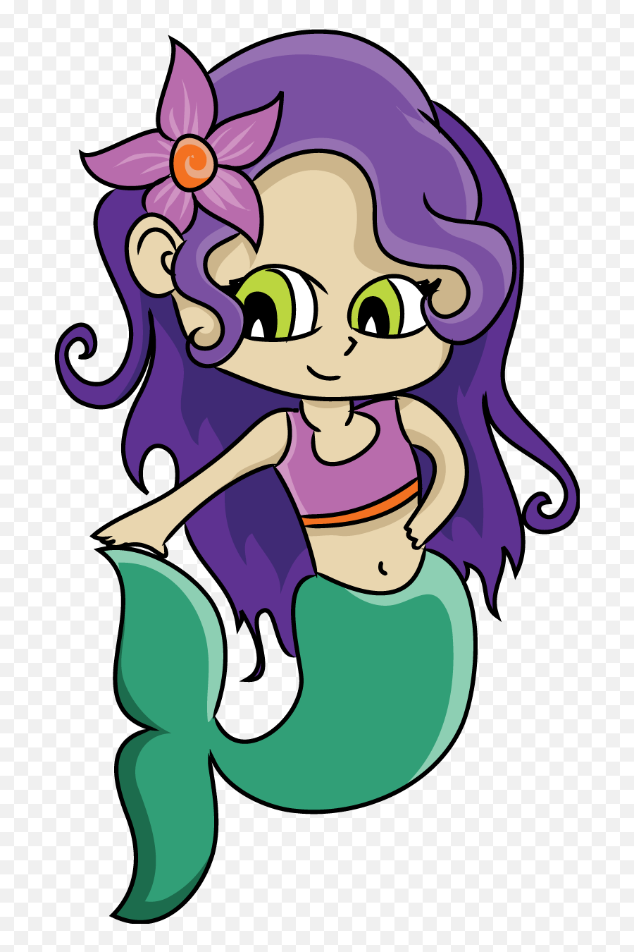 Mermaid Clipart Cartoon - Mermaids In Sea Cartoon Png,Under The Sea Png