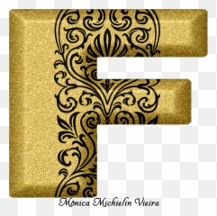 Alfabeto Glitter Dourado Com - Transparent Png Alfabeto Glitter,Ornamentos Png