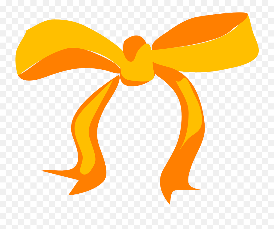 Bow Yellow Present - Bow Clip Art Png,Holiday Bow Png