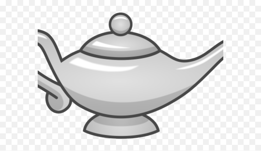 Magical - Magic Lamp Black And White Png,Genie Lamp Png