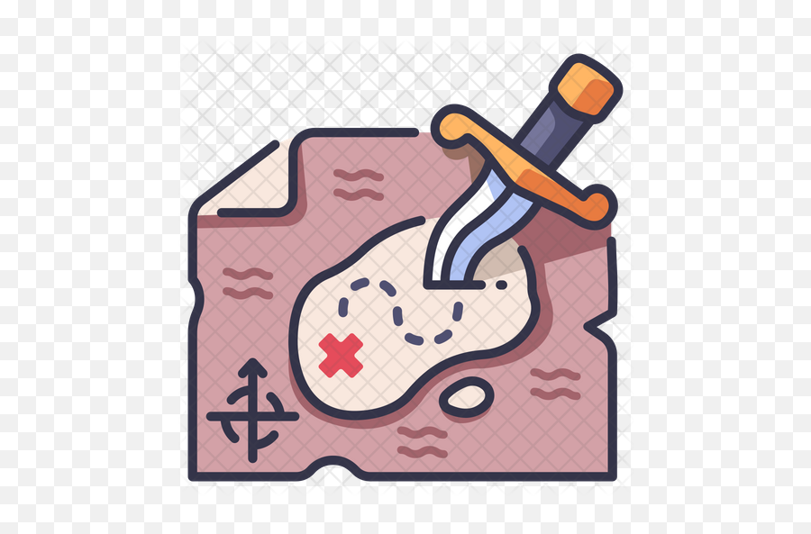 Treasure Map Icon - Clip Art Png,Treasure Map Png