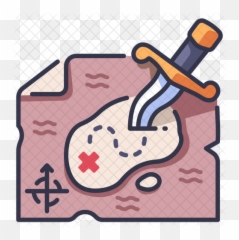 Treasure Map Icon - Clip Art Png,Treasure Map Png