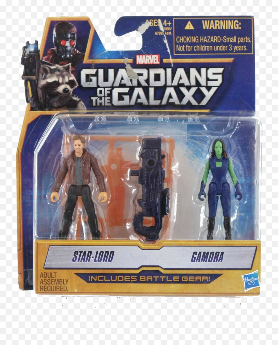 Hasbro Guardians Of The Galaxy Mini Figurines Star - Lord U0026 Gamora 2014 Marvel A16 Guardians Of The Galaxy Small Figures Png,Star Lord Transparent