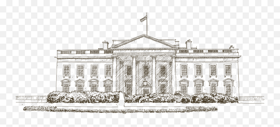 White House Euclidean Vector Icon - Sketch Of White House Png,The White House Png