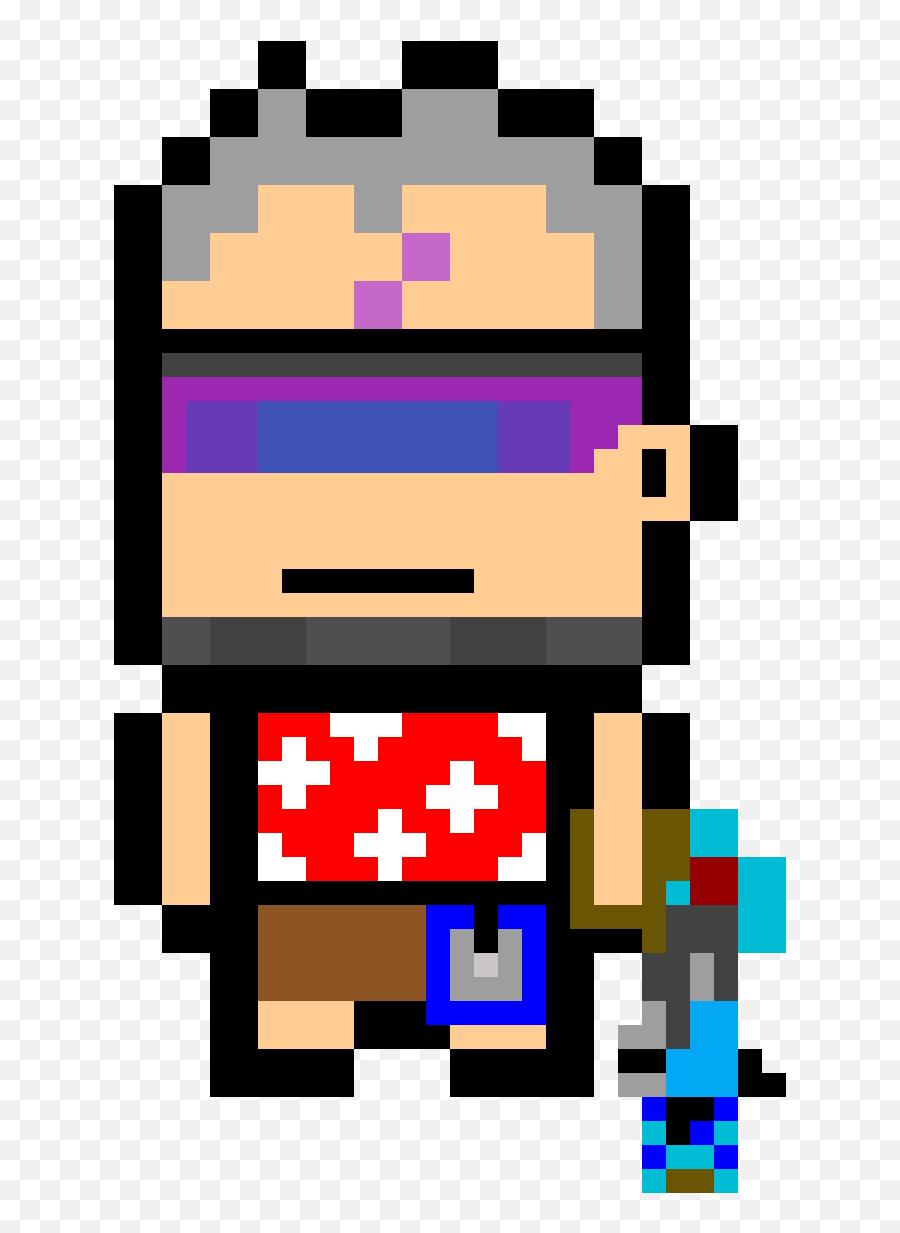 Pixilart - Soldier 76 Dad Form By Jeffthebuilder Destiny 2 Logo Pixel Art Png,Soldier 76 Png