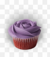 Purple Rose Cupcakes Png U0026 Free Cupcakespng - Red Flower Cup Cakes,Cupcakes Png