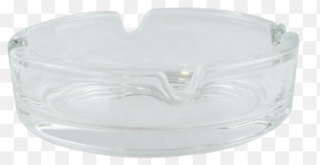 Download Clear Round Glass Ashtray - Serving Tray Png,Ashtray Png