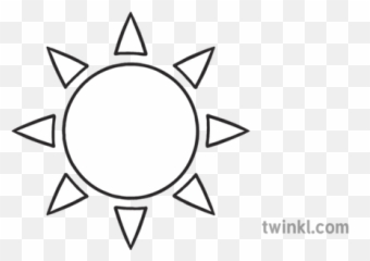 Sun Emoji Symbols Emoticons Icons - Transparent Clipart Black And White png