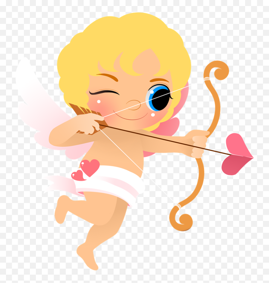 Download - Valentine Cupid Clip Art Png,Cupid Png