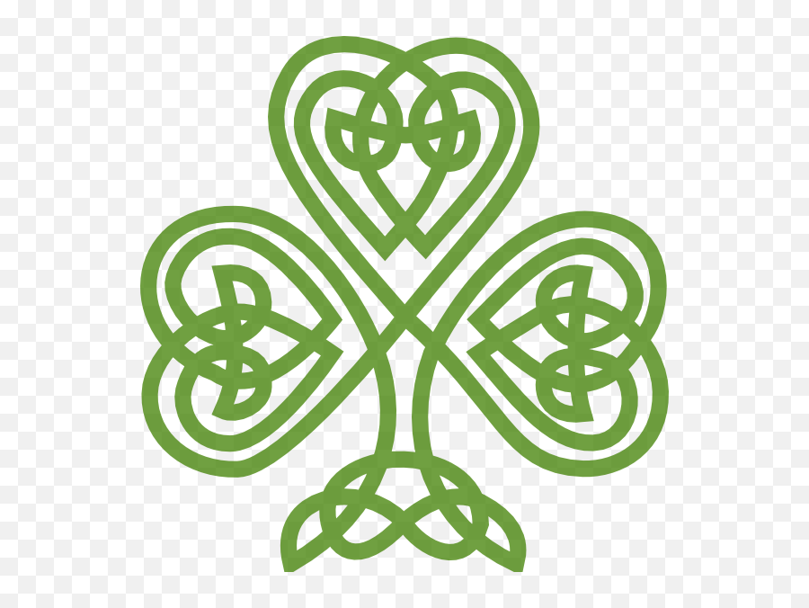 Celtic Shamrock Clipart Png - St Day Celtic Knot,Shamrock Clipart Png