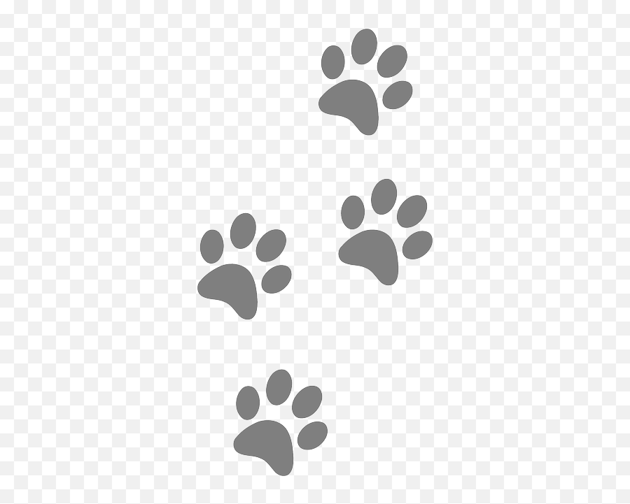 Dog Paw Art Print Clip - Dog Footprints Png,Cat Paws Png