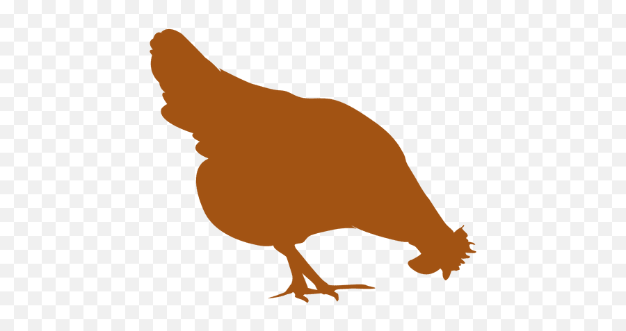 Transparent Png Svg Vector File - Silhouette Chicken Transparent Backgound,Eating Png