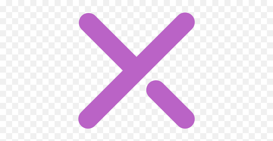Delete Erase Stop Cross Disabled Icon - Bold Purple Png,Crossout Png