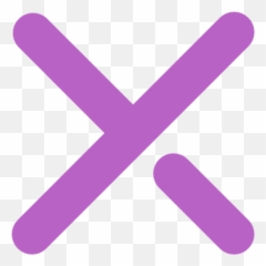 Delete Erase Stop Cross Disabled Icon - Bold Purple Png,Crossout Png