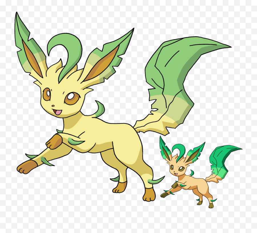Download Png - Shiny Leafeon And Normal Leafeon Png Image Shiny Leafeon And Leafeon,Leafeon Transparent