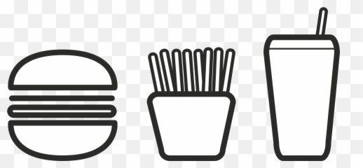 400 Free Restaurant U0026 Food Vectors - Pixabay Transparent Burger Clipart Black And White png