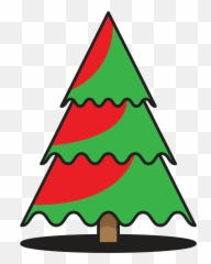 Christmas Tree Moment With Red Ribbon - New Year png
