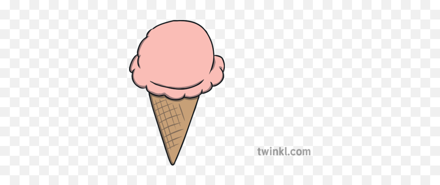 Ice Cream Single Scoop Illustration - Twinkl Cooked Carrots Clipart Png,Ice Cream Scoop Png