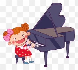 Piano - Png 22411 Playing The Piano Cartoon Transparent,Grand Piano Png
