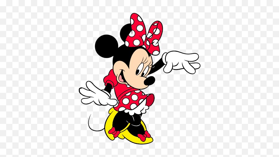 Minnie Mouse Red Clipart - Minnie Mouse Black And Red Png,Minnie Mouse Transparent