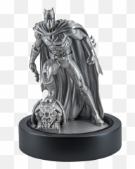 Batman Silver Miniature By New Zealand Mint - png