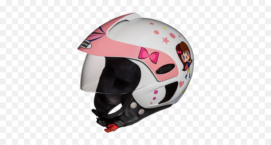 Open Face Motorcycle Bike Two - Wheeler Riding Helmets For Helmet For Girls Price Png,Icon Helmets For Women