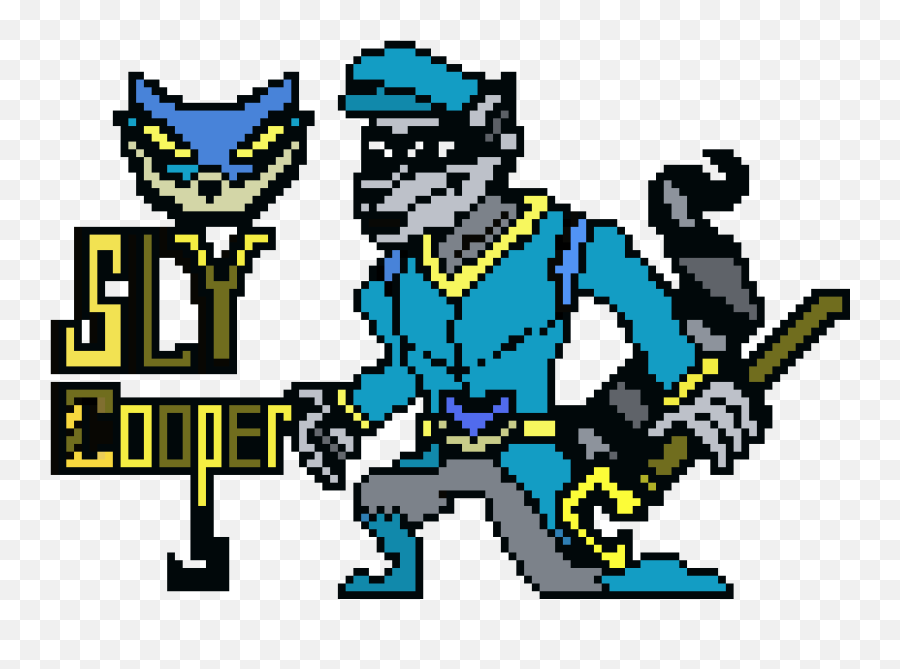Sly Cooper - Sly Cooper Pixel Art Png,Sly Cooper Png