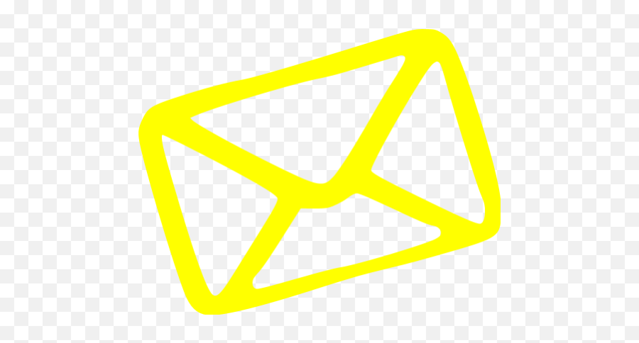 Yellow Email 2 Icon - Free Yellow Email Icons Black And White Png,Emial Icon