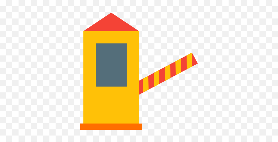 Tollbooth Icon In Color Style - Checkpoint Vector Png,Checkpoint Firewall Icon