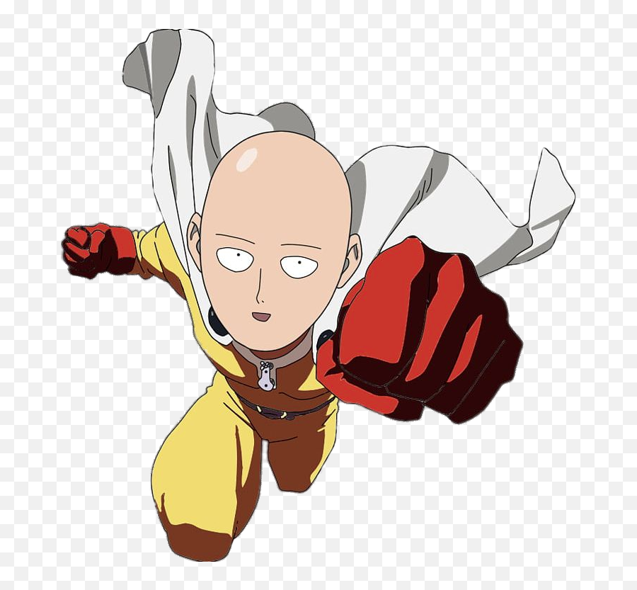 One Punch Man Saitama Striking Png Image Transparent