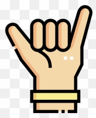 Shaka - Free hands gestures icons Icone Lit Vue Dessus png