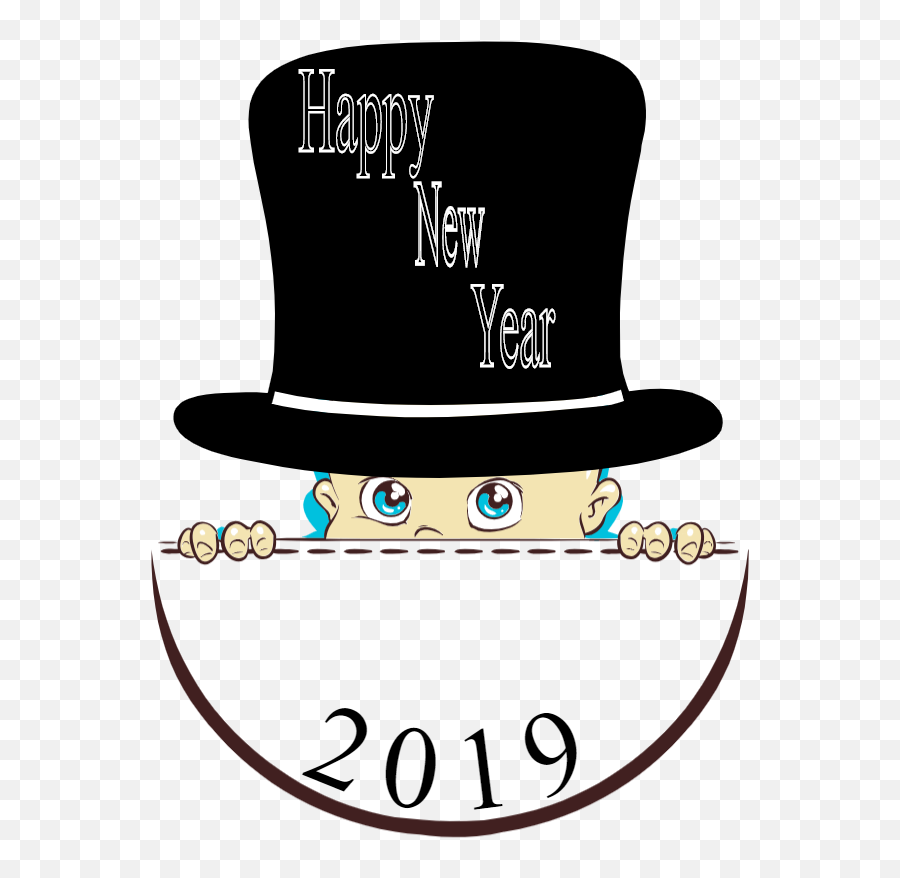 New Year Baby 2019 U2013 Enkeu0027s Ink Png Years Hat Transparent