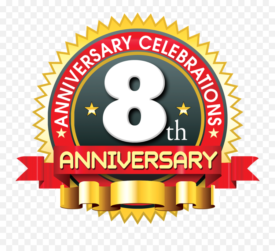 8th Anniversary - 10th Year Anniversary Logo Png,Anniversary Png