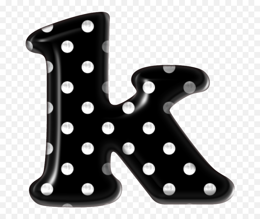 Polka Dot Letters Dots Sesame - Black And White Polka Dot Letter Art Png,Polka Dots Png