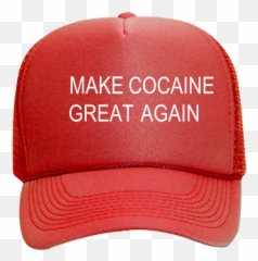 Make Cocaine Great Again Mesh Trucker - Real Estate png