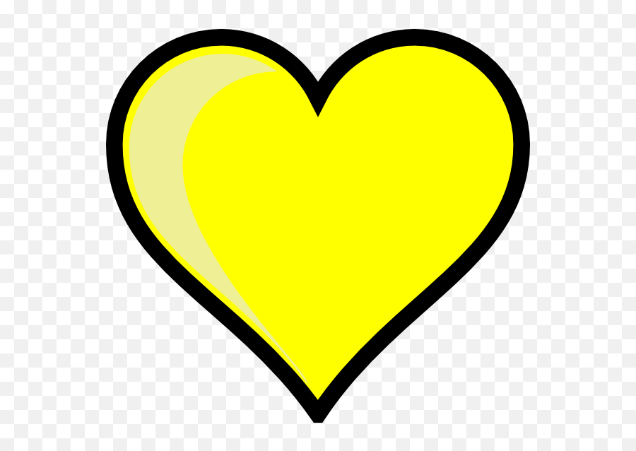 Yellow Heart Png Hd Mart - Yellow Heart Clip Art,Heart Image Png