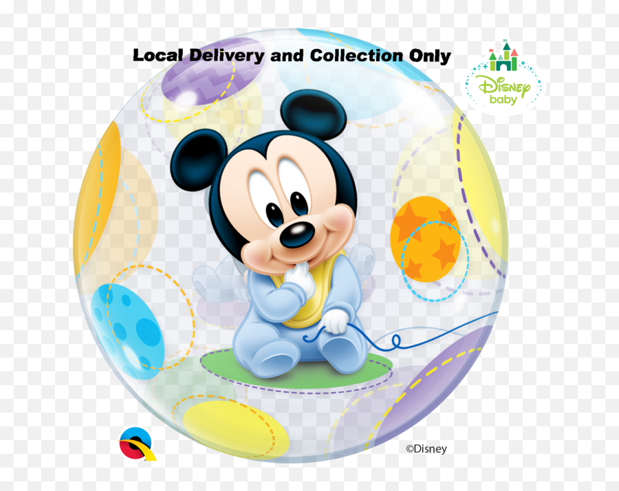 Baby Mickey Mouse Bubble Balloon Clipart Png Download - Mickey Mouse Baby Png,Mickey Mouse Png Images