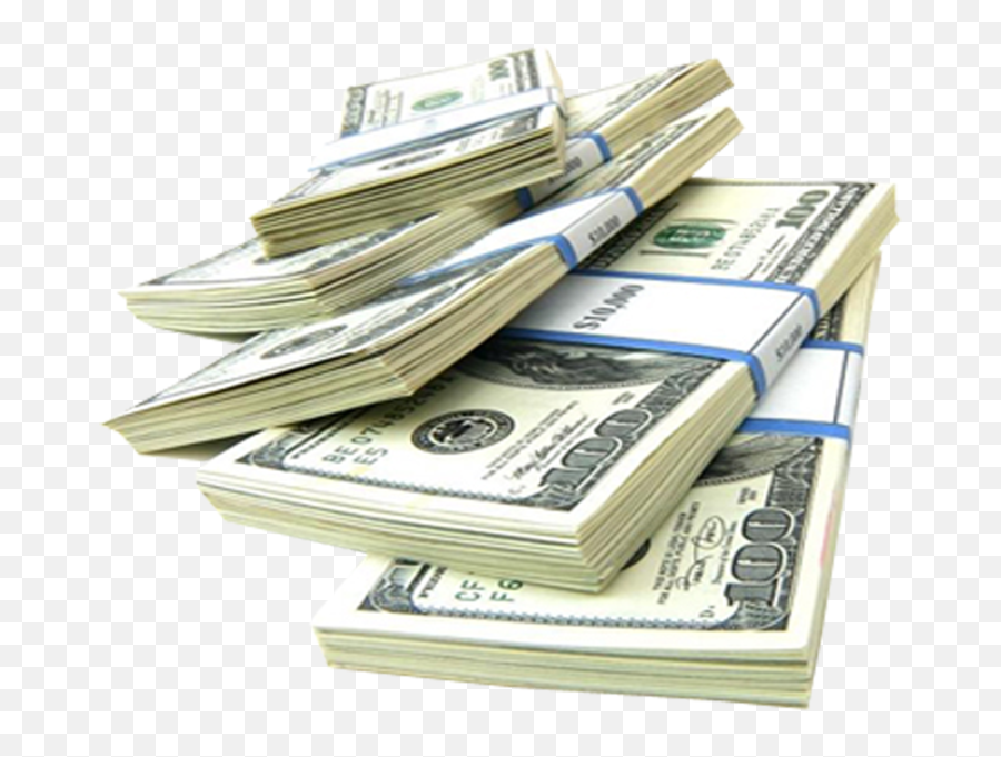 100 Dollar Bills Stacks Transparent Much Is A Band Of Money Png 