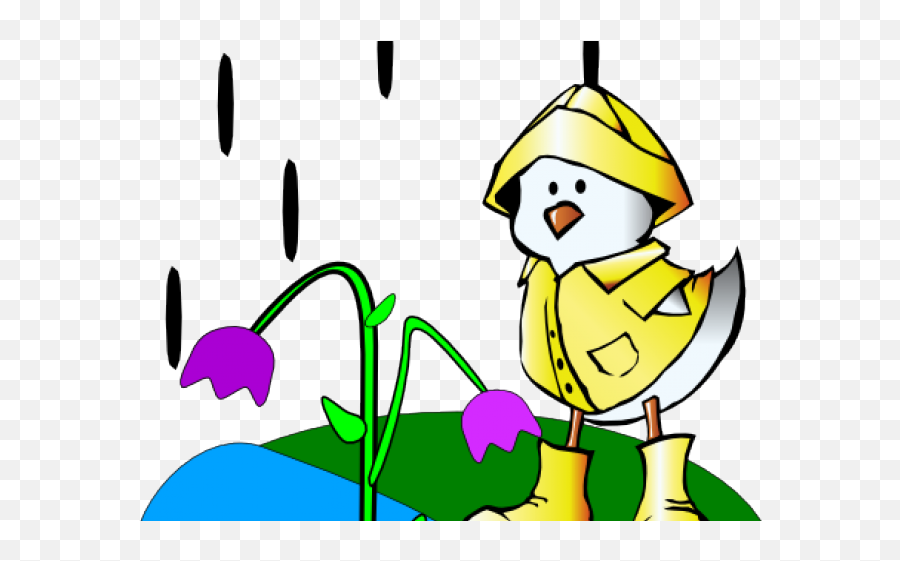 Chick Clipart Wet - Get Well Card Cartoon Png Download Cartoon Duck In Raincoat,Wet Png