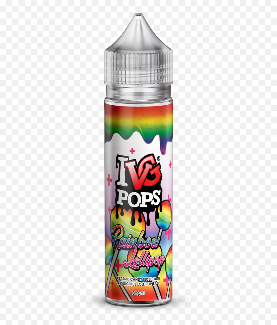 I Vg Pops - Rainbow Lollipop Shortfill 50ml Png,Lollipop Transparent