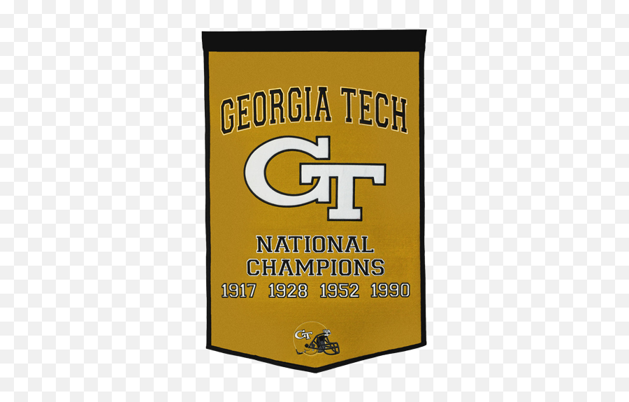 Georgia Tech Yellow Jackets Football - Georgia Tech Football National Championships Banner Png,Georgia Tech Yellow Jackets Logo