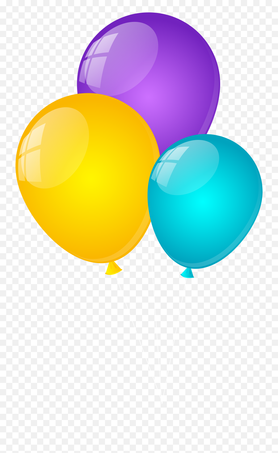 Balloons Png Clip Art - Clipart Balloons Png,Yellow Balloon Png