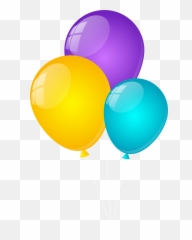 Balloons Png Clip Art - Clipart Balloons Png,Yellow Balloon Png