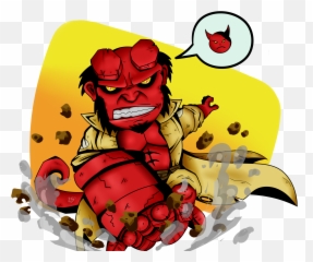 Hellboy Chibi By Loganue - Cartoon Png,Hellboy Png