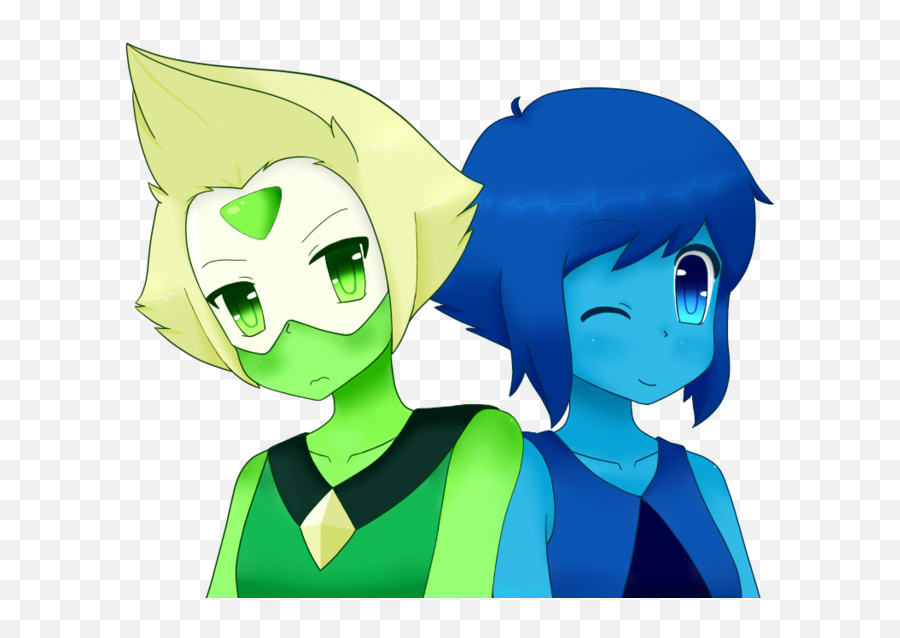 Lapidot - Lapis And Peridot Fã Art 40313139 Fanpop Cute Lapis X Peridot Png,Peridot Png