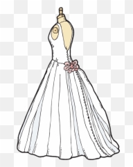 Free Wedding Dress Transparent Background Download - Wedding Dress Clip Art Free Png,Dress Transparent Background