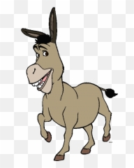 Shrek Donkey Clipart - Donkey From Shrek Cartoon Png,Shrek Logos