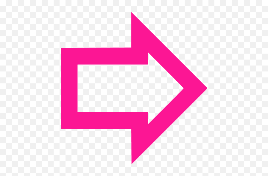 Deep Pink Arrow 2 Icon - Pink Arrow Png Icon,Pink Arrow Png