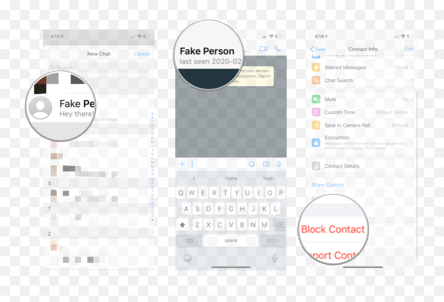 How To Add And Block Contacts In Whatsapp For Ios Imore - Contact Name For Your Enemies Png,Logo Wasap